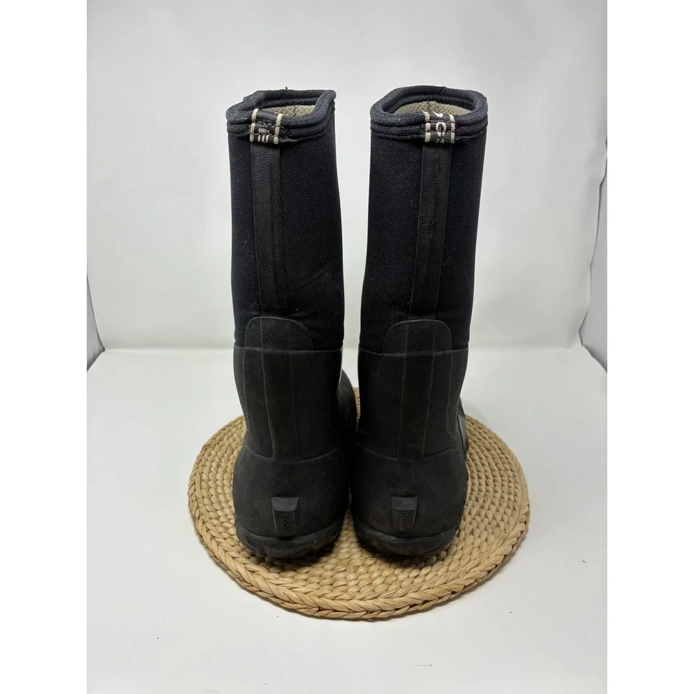 Bogs Classic High‎ Men's 10 Waterproof Insulated Winter Rain Work Boots Black